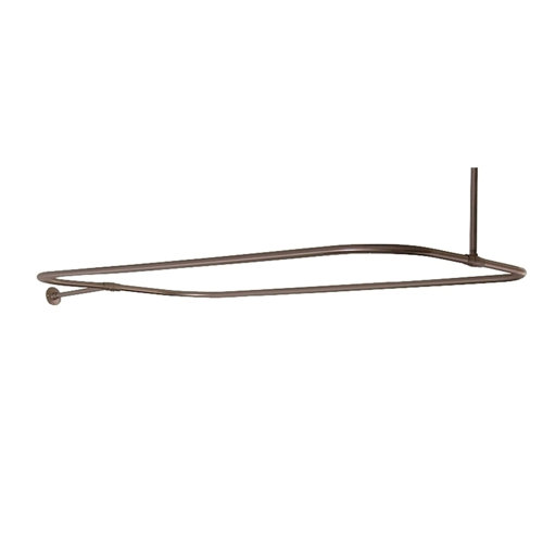 Barclay 54'' DShaped Fixed Shower Curtain Rod Wayfair